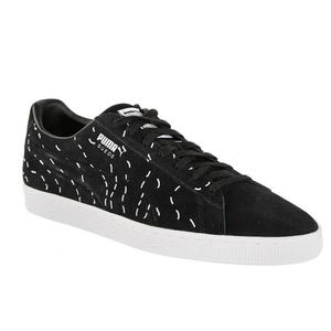 PUMA Shantell Martin Sneakers Suede Shoes Squiggle Sneakers Black White Lace Up